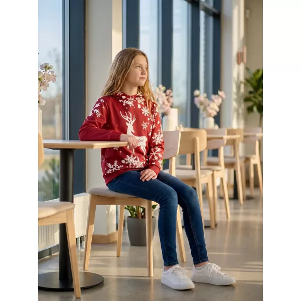 Hochwertiges Funktions-Sweatshirt für Kinder ALTISPORT VOJ/ALKVN5MI01 ROT 