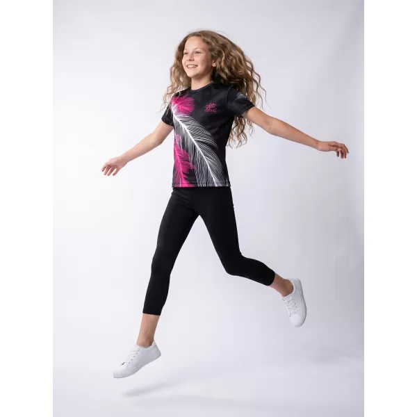  Hochwertiges Funktions-T-Shirt für Kinder ALTISPORT VOJ/ALK001TR01 SCHWARZ/ROSA 