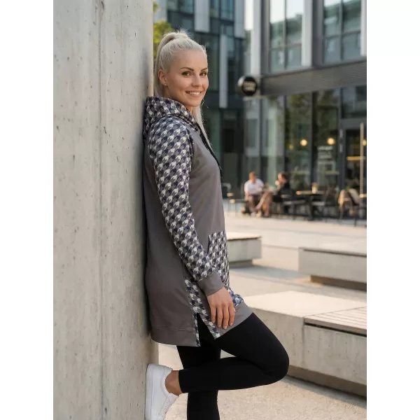  Funktionelles erweitertes Damen-Sweatshirt Premium ALTISPORT VOJ/ALW048MI03 GRAU 