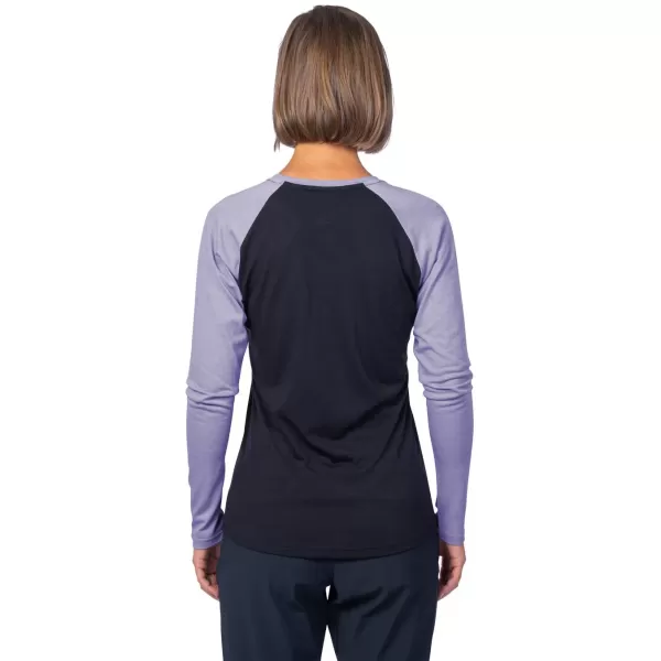  Damen-T-Shirt mit langen Ärmeln HANNAH LESLIE L/S ANTHRAZIT/GLYZINIE 