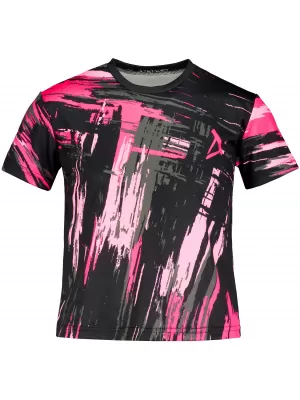 Hochwertiges Funktions-T-Shirt für Kinder ALTISPORT VOJ/ALK010TR01 SCHWARZ/HELLROSA