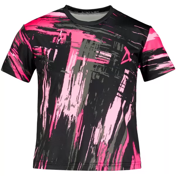  Hochwertiges Funktions-T-Shirt für Kinder ALTISPORT VOJ/ALK010TR01 SCHWARZ/HELLROSA 