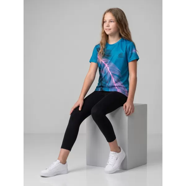  Hochwertiges Funktions-T-Shirt für Kinder ALTISPORT VOJ/ALK001TR01 PETROL/HELLROSA 