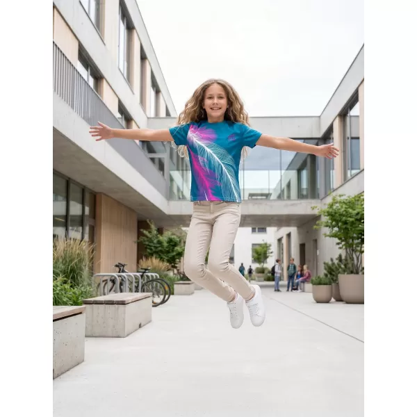  Hochwertiges Funktions-T-Shirt für Kinder ALTISPORT VOJ/ALK001TR01 PETROL/ROSA 