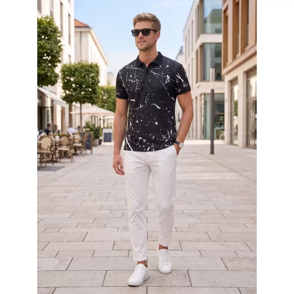  Herren-Funktions-T-Shirt mit Premium-Kragen ALTISPORT VOJ/ALM034TR05 SCHWARZ 