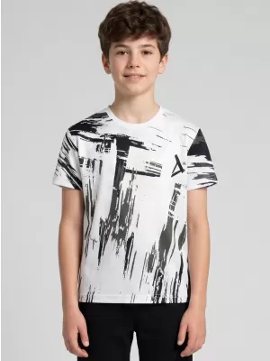 Hochwertiges Funktions-T-Shirt für Kinder ALTISPORT VOJ/ALK010TR01 WEIß/SCHWARZ