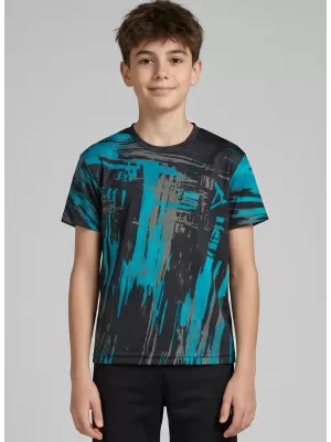 Hochwertiges Funktions-T-Shirt für Kinder ALTISPORT VOJ/ALK010TR01 SCHWARZ/SMARAGD