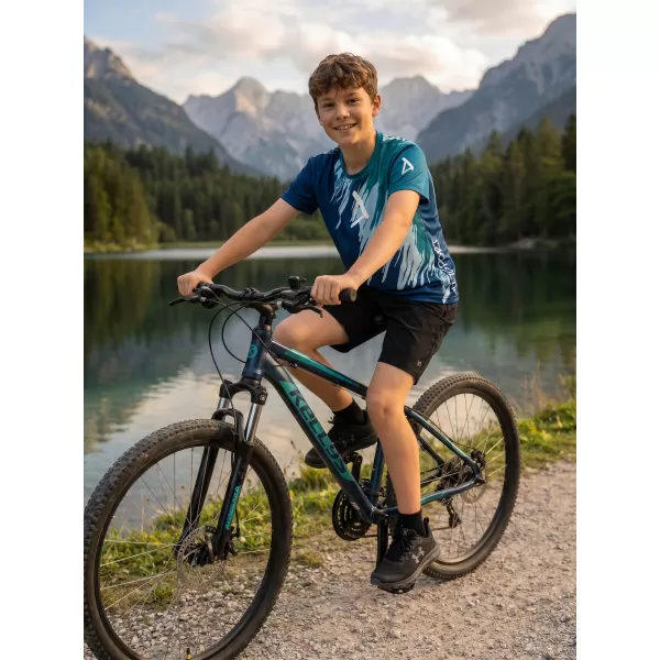  Hochwertiges Funktions-T-Shirt für Kinder ALTISPORT VOJ/ALK006TR01 KEROSIN/BLAU 