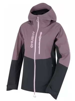 Hardshell -Jacke für Frauen HUSKY NICCO L LILA/GRAU