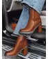 Damen DSTREET STYLOBOOT KARAMELL