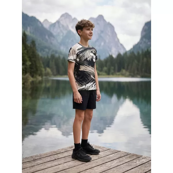  Hochwertiges Funktions-T-Shirt für Kinder ALTISPORT VOJ/ALK014TR01 SCHWARZ/GRAU 