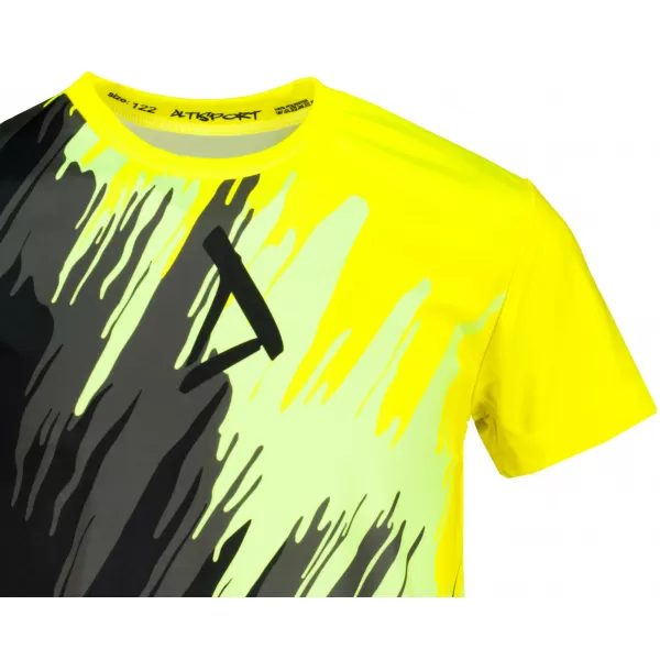  Hochwertiges Funktions-T-Shirt für Kinder ALTISPORT VOJ/ALK006TR01 SCHWARZ UND GELB 