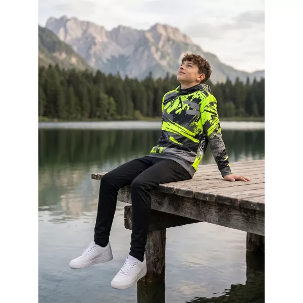  Hochwertiges Funktions-Sweatshirt für Kinder ALTISPORT VOJ/ALK014MI01 SCHWARZ/GRÜN 