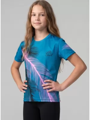 Hochwertiges Funktions-T-Shirt für Kinder ALTISPORT VOJ/ALK001TR01 PETROL/HELLROSA