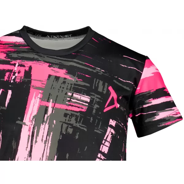  Hochwertiges Funktions-T-Shirt für Kinder ALTISPORT VOJ/ALK010TR01 SCHWARZ/HELLROSA 
