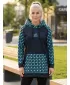 Funktionelles erweitertes Damen-Sweatshirt Premium ALTISPORT VOJ/ALW048MI03 SCHWARZ UND BLAU