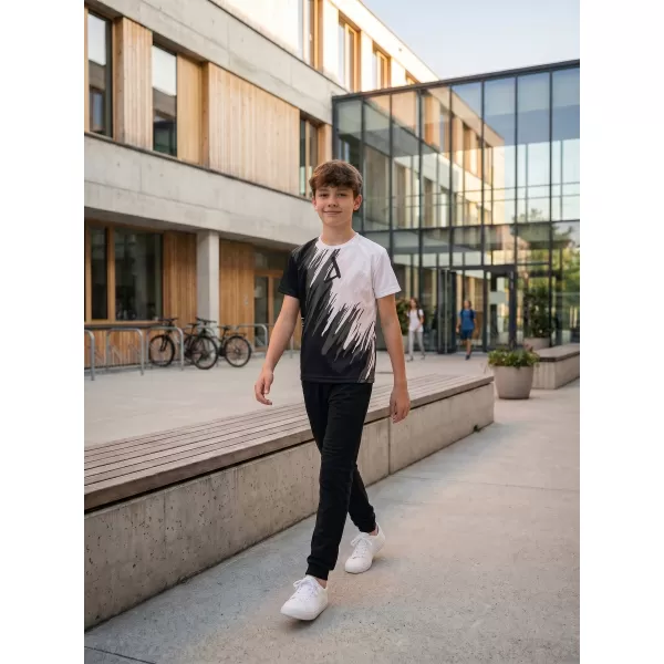  Hochwertiges Funktions-T-Shirt für Kinder ALTISPORT VOJ/ALK006TR01 SCHWARZ UND WEIß 