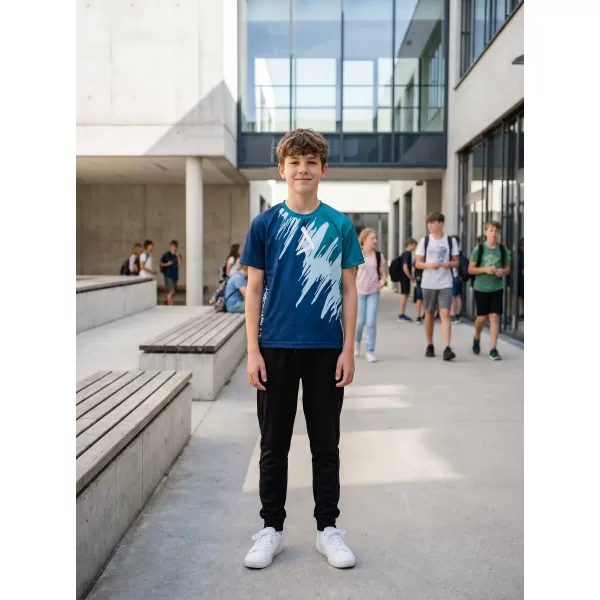  Hochwertiges Funktions-T-Shirt für Kinder ALTISPORT VOJ/ALK006TR01 KEROSIN/BLAU 