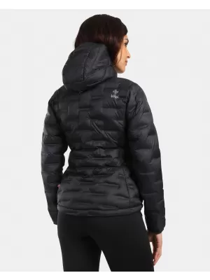 Daunenjacke für Damen KILPI ALBERTA-W WL0115KI SCHWARZ