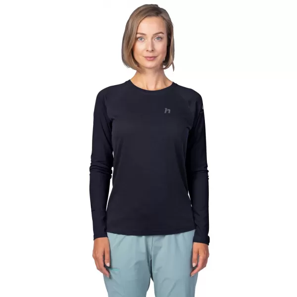  Damen-T-Shirt mit langen Ärmeln HANNAH LESLIE L/S ANTHRAZIT 
