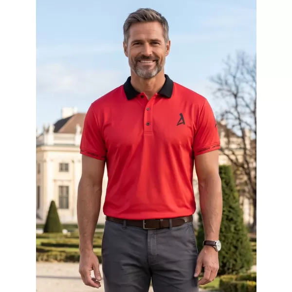  Herren-Funktions-T-Shirt mit Premium-Kragen ALTISPORT VOJ/ALM000TR05 ROT 