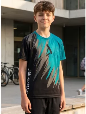 Hochwertiges Funktions-T-Shirt für Kinder ALTISPORT VOJ/ALK006TR01 SCHWARZ/KEROSIN