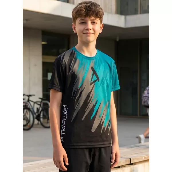  Hochwertiges Funktions-T-Shirt für Kinder ALTISPORT VOJ/ALK006TR01 SCHWARZ/KEROSIN 
