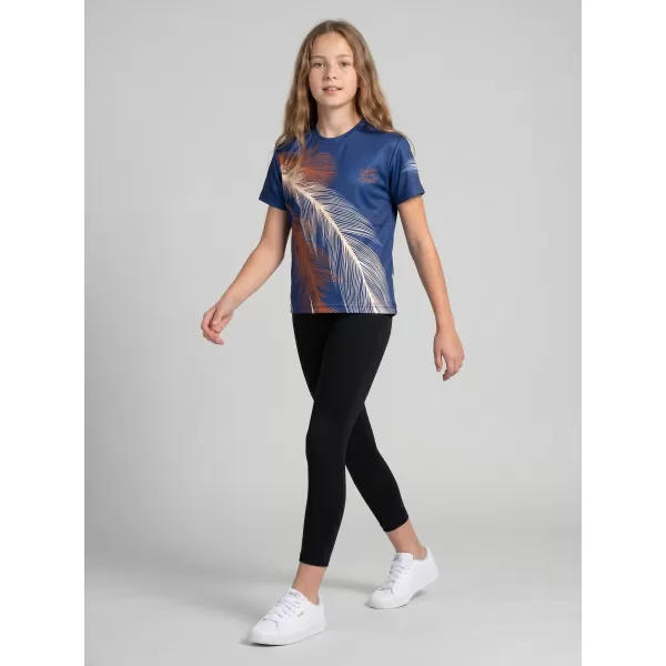  Hochwertiges Funktions-T-Shirt für Kinder ALTISPORT VOJ/ALK001TR01 MARINEBLAU/BRAUN 
