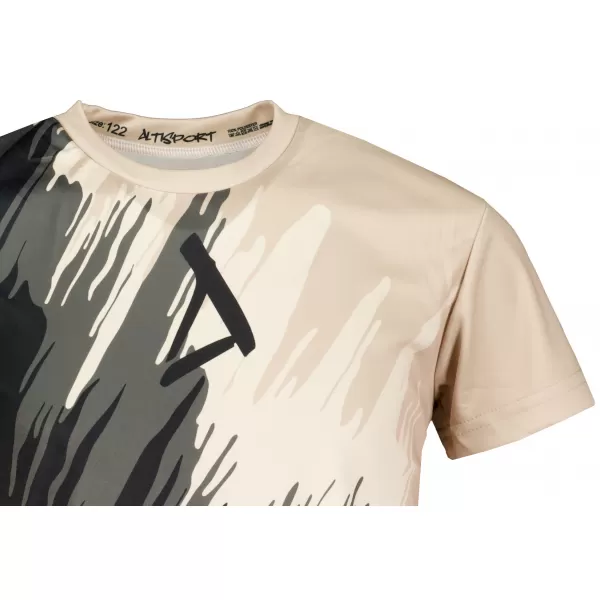  Hochwertiges Funktions-T-Shirt für Kinder ALTISPORT VOJ/ALK006TR01 SCHWARZ/BRAUN 