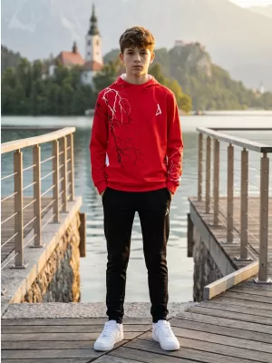 Hochwertiges Funktions-Sweatshirt für Kinder ALTISPORT VOJ/ALK004MI01 ROT