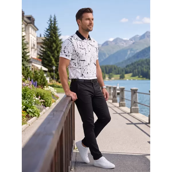  Herren-Funktions-T-Shirt mit Premium-Kragen ALTISPORT VOJ/ALM034TR05 WEIß 