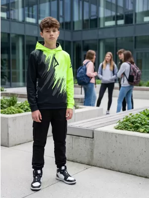 Hochwertiges Funktions-Sweatshirt für Kinder ALTISPORT VOJ/ALK006MI01 SCHWARZ UND GELB
