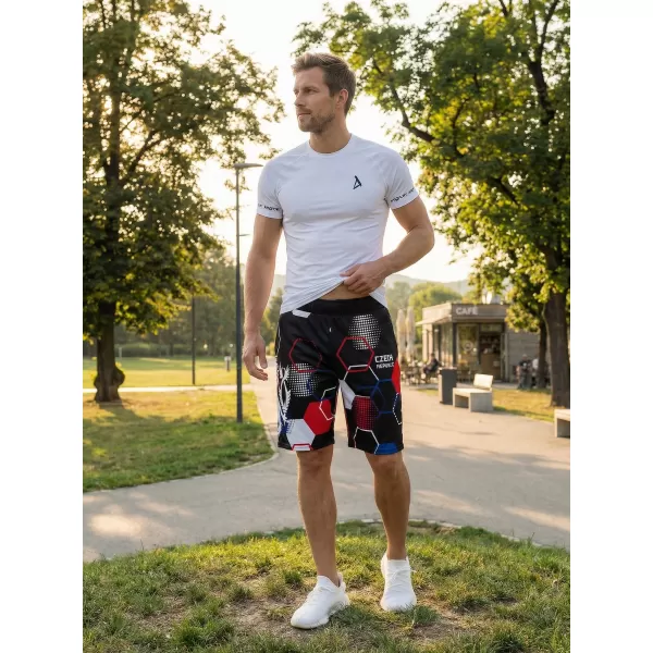  Herren Premium Funktionsshorts ohne Taschen ALTISPORT VOJ/ALM036KRA02 HEXA SCHWARZ 