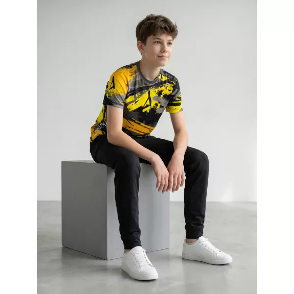  Hochwertiges Funktions-T-Shirt für Kinder ALTISPORT VOJ/ALK014TR01 SCHWARZ UND GELB 