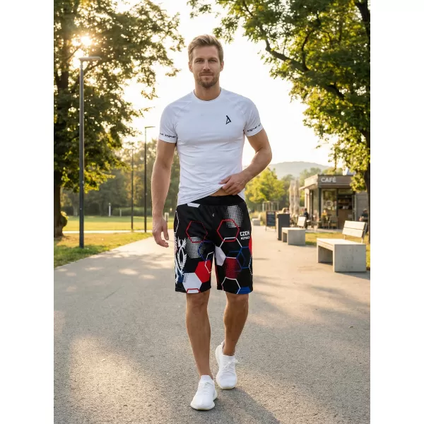  Herren Premium Funktionsshorts ohne Taschen ALTISPORT VOJ/ALM036KRA02 HEXA SCHWARZ 