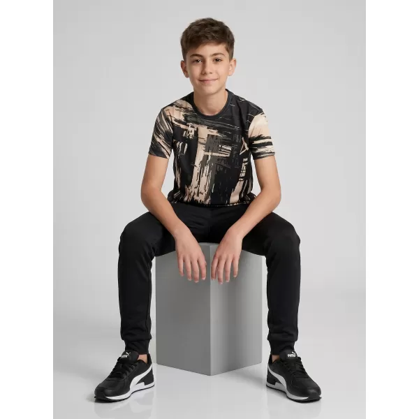  Hochwertiges Funktions-T-Shirt für Kinder ALTISPORT VOJ/ALK010TR01 SCHWARZ/BRAUN 