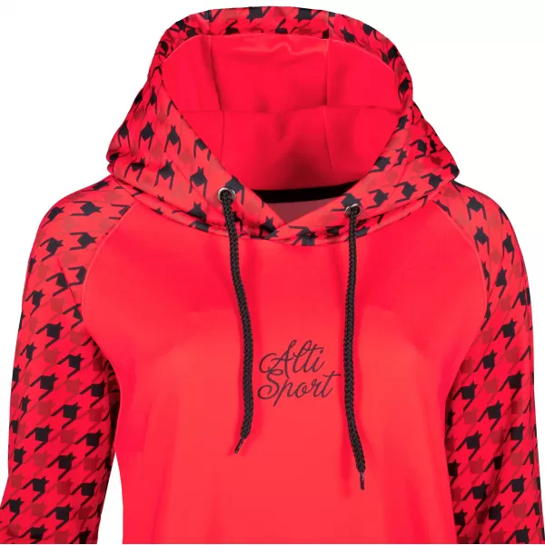  Funktionelles erweitertes Damen-Sweatshirt Premium ALTISPORT VOJ/ALW048MI03 ROT UND SCHWARZ 
