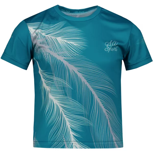  Hochwertiges Funktions-T-Shirt für Kinder ALTISPORT VOJ/ALK001TR01 SMARAGD/GRAU 