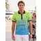 Herren-Funktions-T-Shirt mit Premium-Kragen ALTISPORT VOJ/ALM031TR05 NEONGELB/PETROLEUM