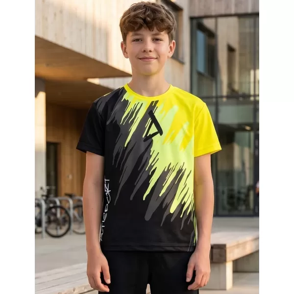  Hochwertiges Funktions-T-Shirt für Kinder ALTISPORT VOJ/ALK006TR01 SCHWARZ UND GELB 