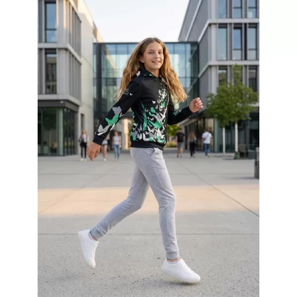  Hochwertiges Funktions-Sweatshirt für Kinder ALTISPORT VOJ/ALK022MI01 SCHWARZ/TÜRKIS 
