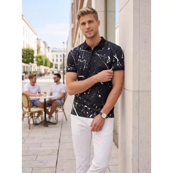  Herren-Funktions-T-Shirt mit Premium-Kragen ALTISPORT VOJ/ALM034TR05 SCHWARZ 