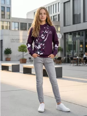 Hochwertiges Funktions-Sweatshirt für Kinder ALTISPORT VOJ/ALK022MI01 LILA