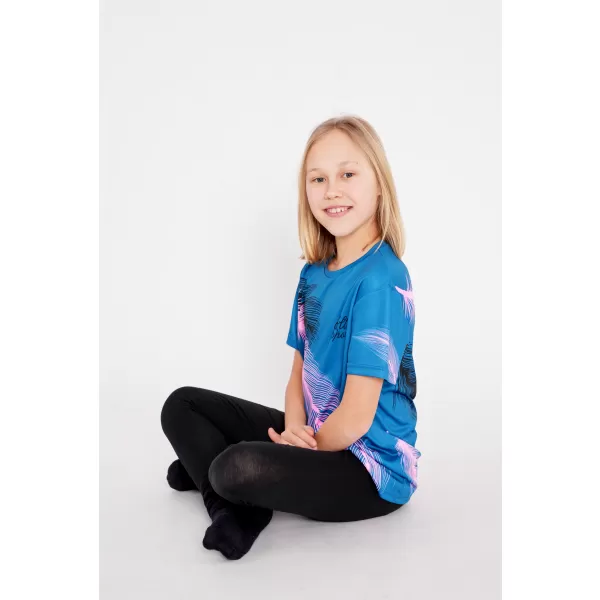  Hochwertiges Funktions-T-Shirt für Kinder ALTISPORT VOJ/ALK001TR01 PETROL/HELLROSA 