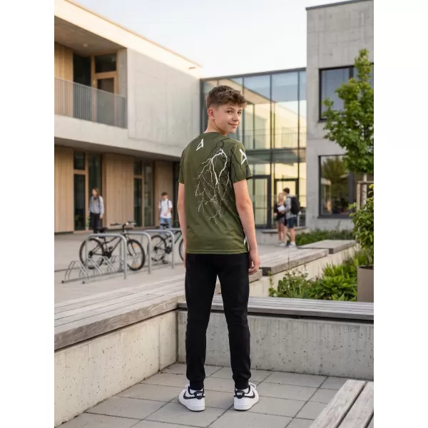  Hochwertiges Funktions-T-Shirt für Kinder ALTISPORT VOJ/ALK004TR01 OLIVE 