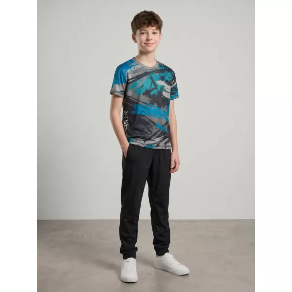  Hochwertiges Funktions-T-Shirt für Kinder ALTISPORT VOJ/ALK014TR01 SCHWARZ/KEROSIN 
