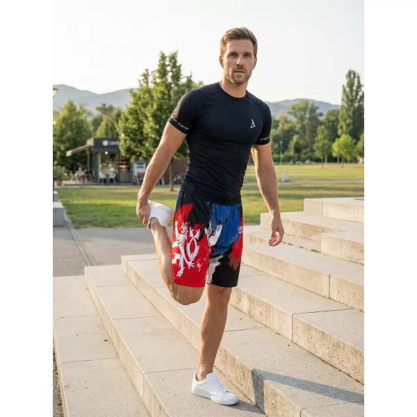  Herren Premium Funktionsshorts ohne Taschen ALTISPORT VOJ/ALM036KRA02 STREIFEN 