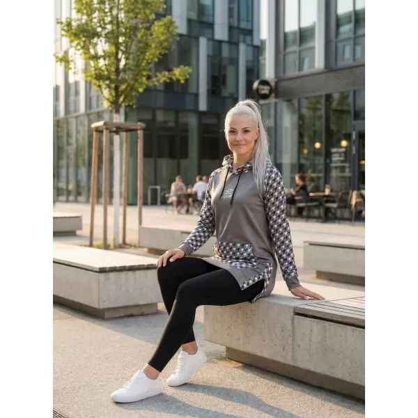  Funktionelles erweitertes Damen-Sweatshirt Premium ALTISPORT VOJ/ALW048MI03 GRAU 