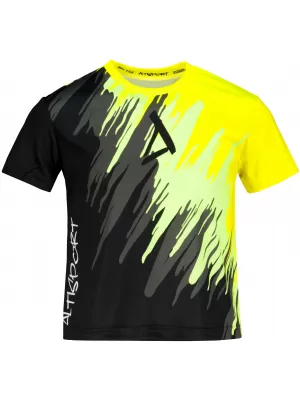 Hochwertiges Funktions-T-Shirt für Kinder ALTISPORT VOJ/ALK006TR01 SCHWARZ UND GELB