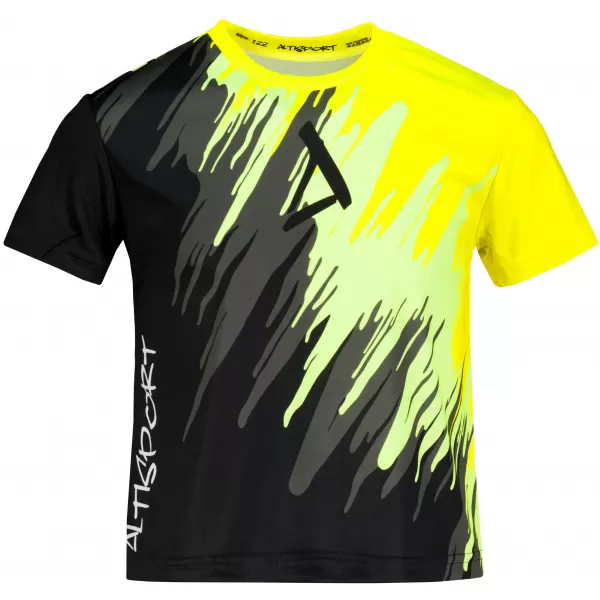  Hochwertiges Funktions-T-Shirt für Kinder ALTISPORT VOJ/ALK006TR01 SCHWARZ UND GELB 